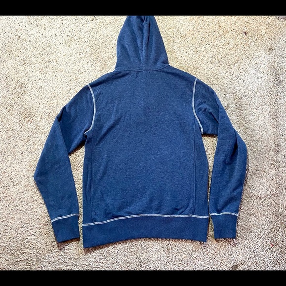 NAVY HOODIE WARM QUARTER ZIP NEW MEN’S MEDIUM - Picture 4 of 4